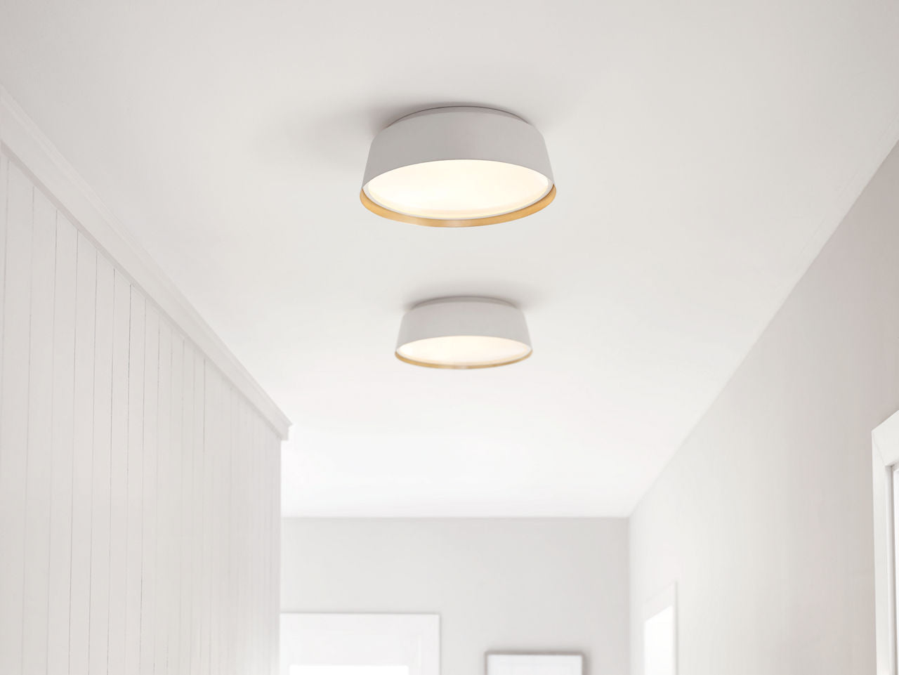Asher Medium Flush Mount Matte White