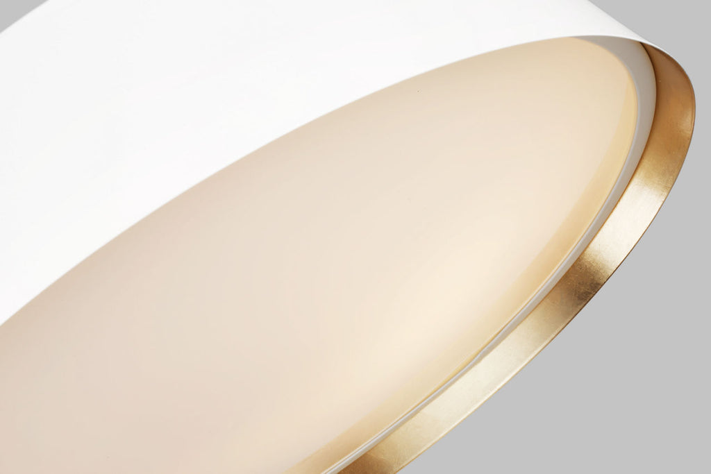 Asher Large Flush Mount Matte White
