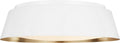 Asher Large Flush Mount Matte White