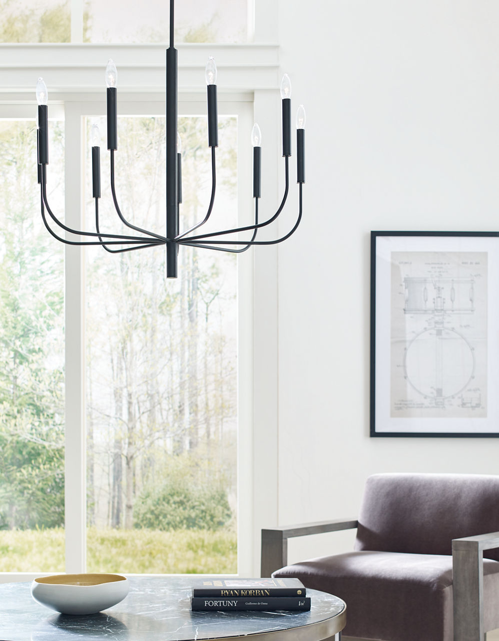 Brianna Medium Chandelier Aged Iron