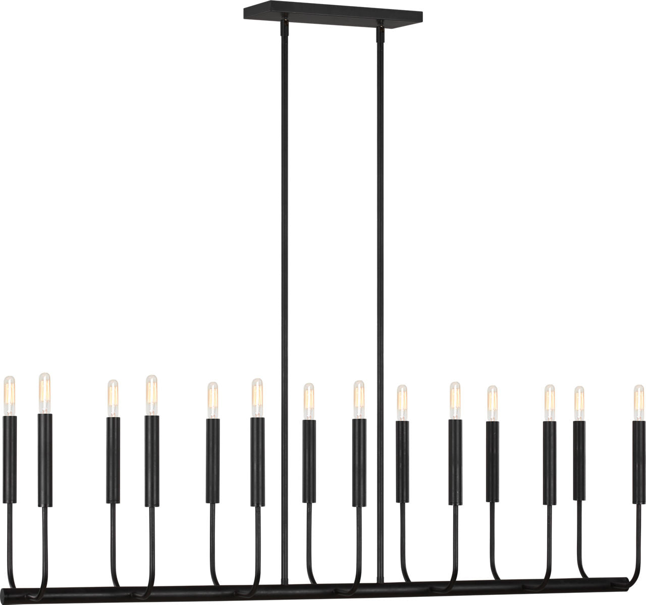 Brianna Linear Chandelier Aged Iron