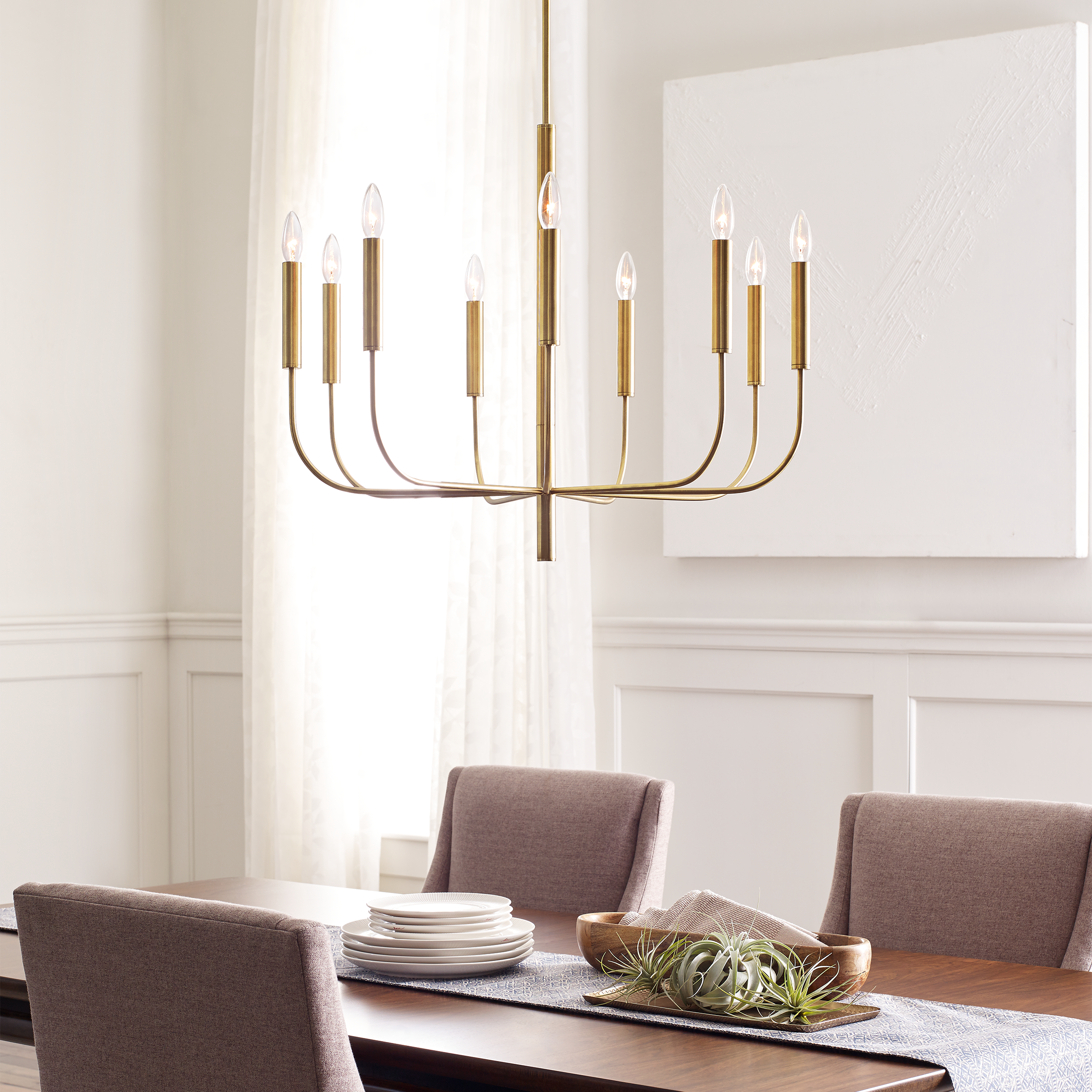Brianna Medium Chandelier Burnished Brass