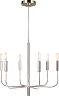Brianna Small Chandelier | Polished Nickel