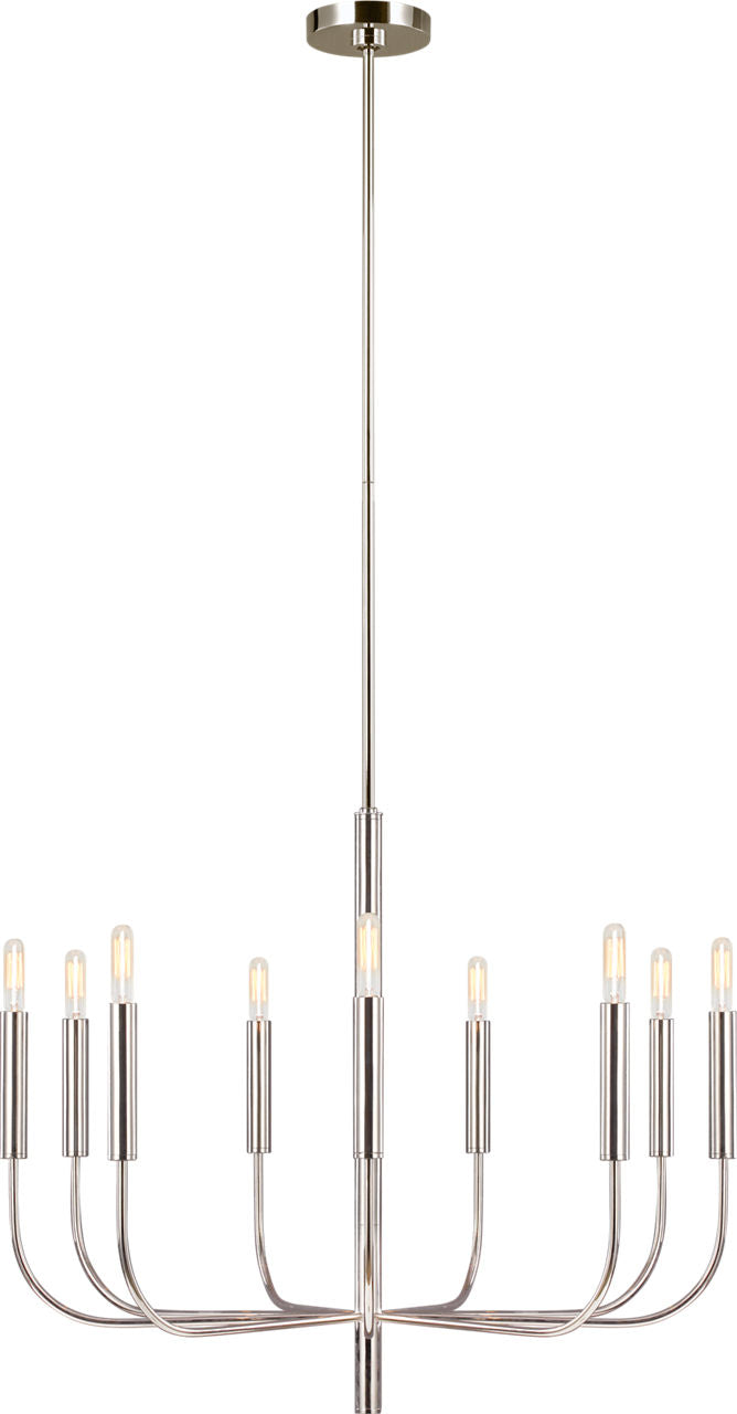 Brianna Medium Chandelier Polished Nickel