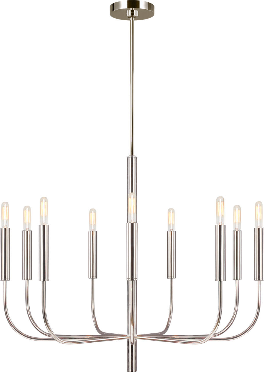 Brianna Medium Chandelier Polished Nickel