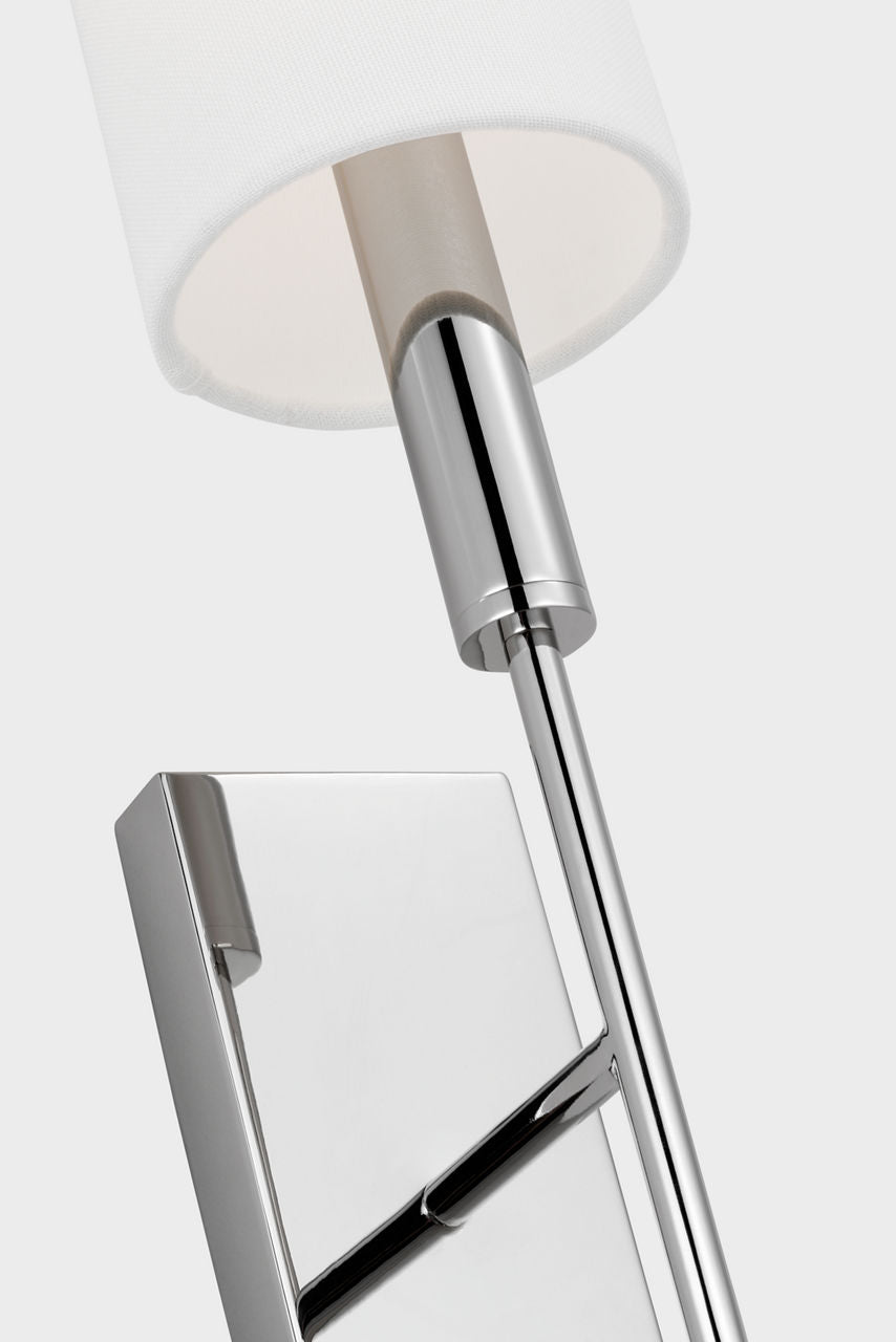 Brianna Tail Sconce Polished Nickel