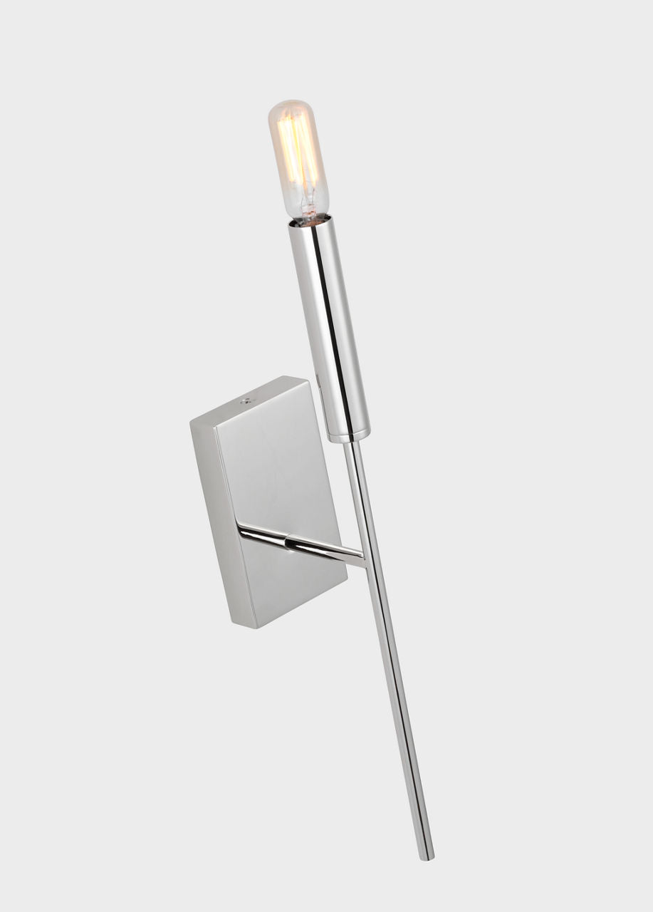 Brianna Tail Sconce Polished Nickel