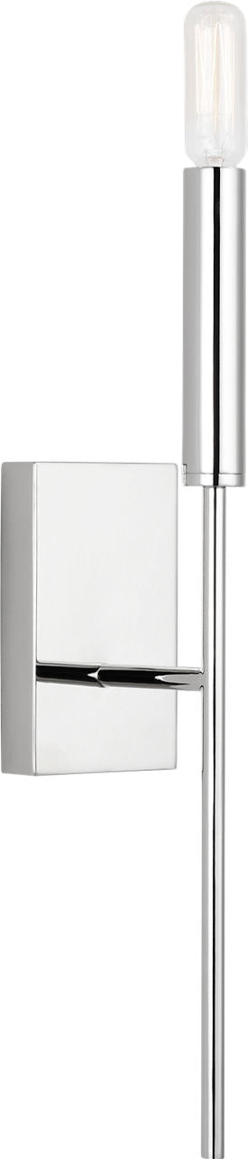 Brianna Tail Sconce Polished Nickel