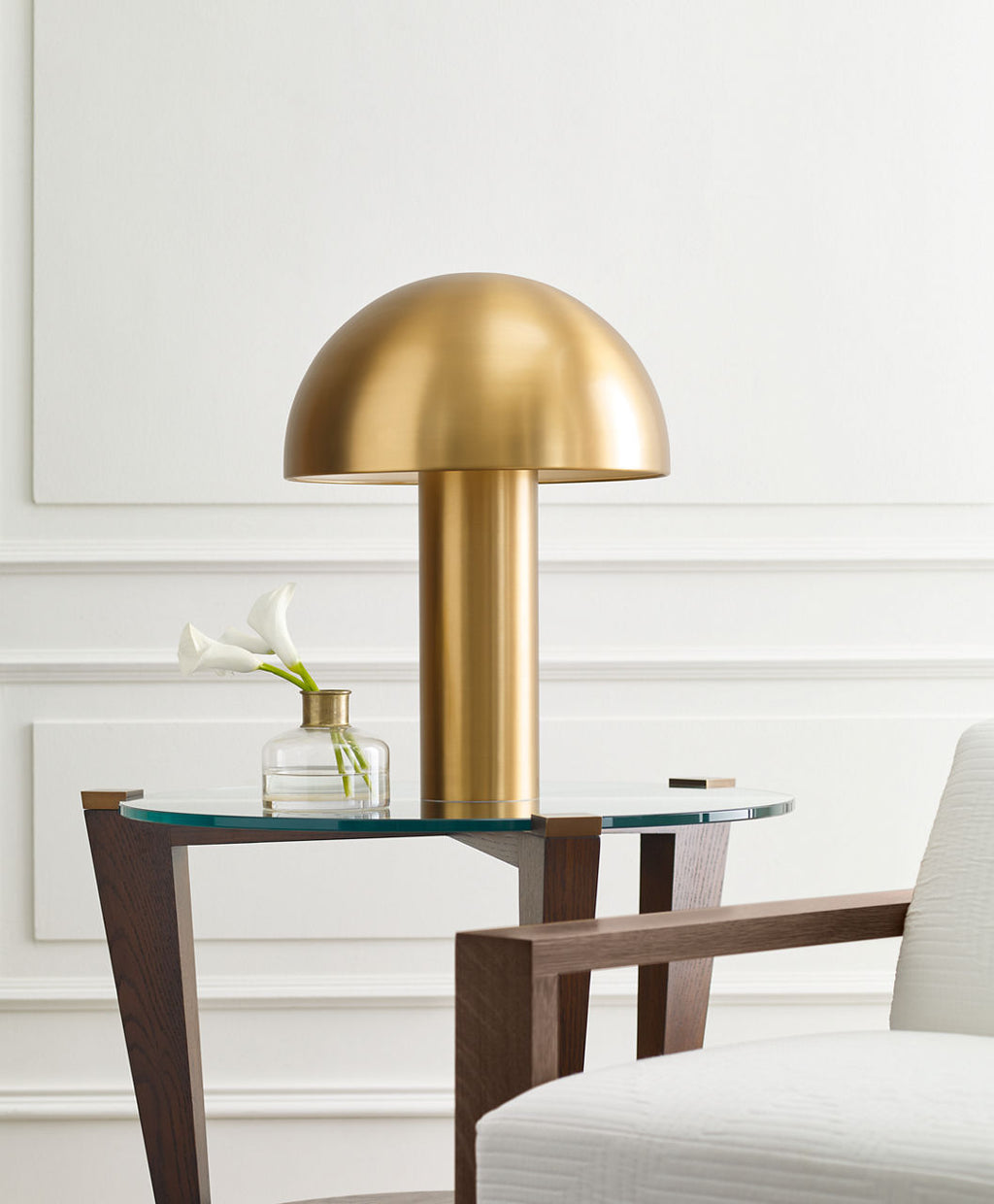 Cotra Table Lamp | Burnished Brass Bulbs Included
