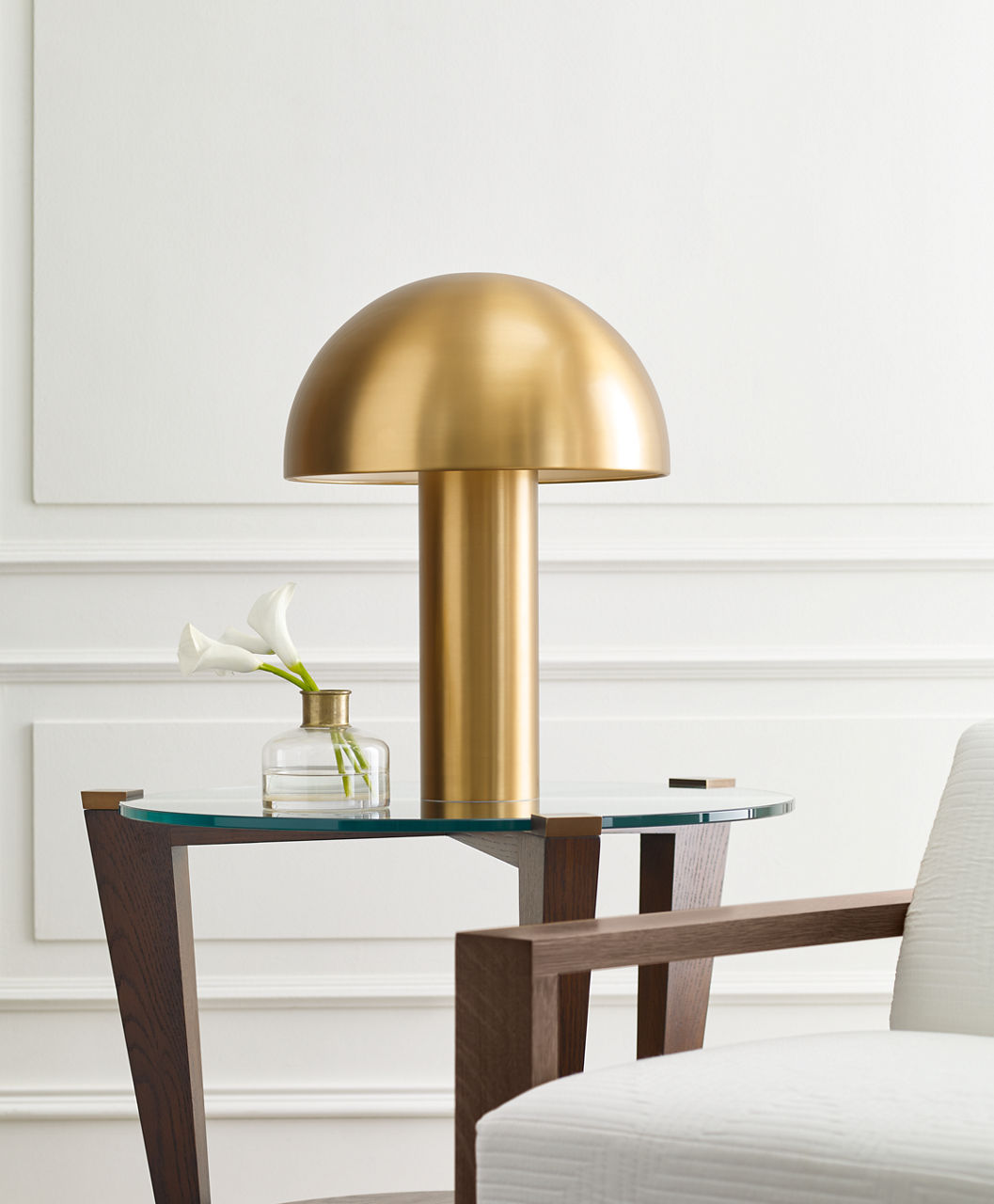 Cotra Table Lamp | Burnished Brass Bulbs Included