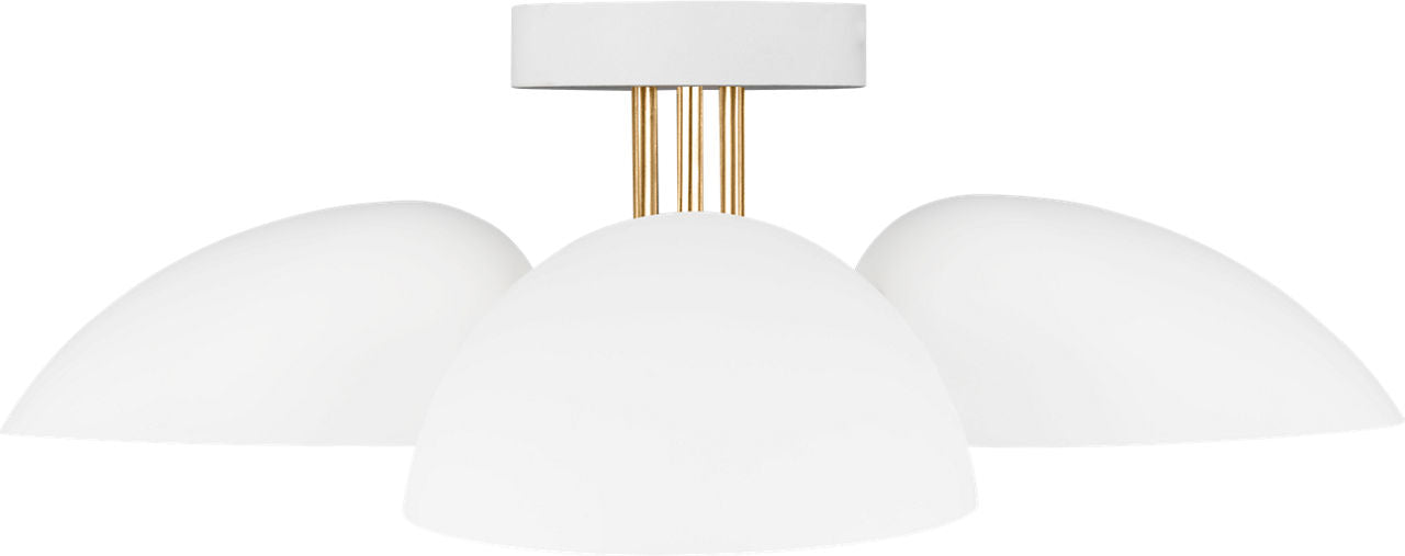Jane Semi-Flush Mount Matte White