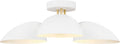 Jane Semi-Flush Mount Matte White