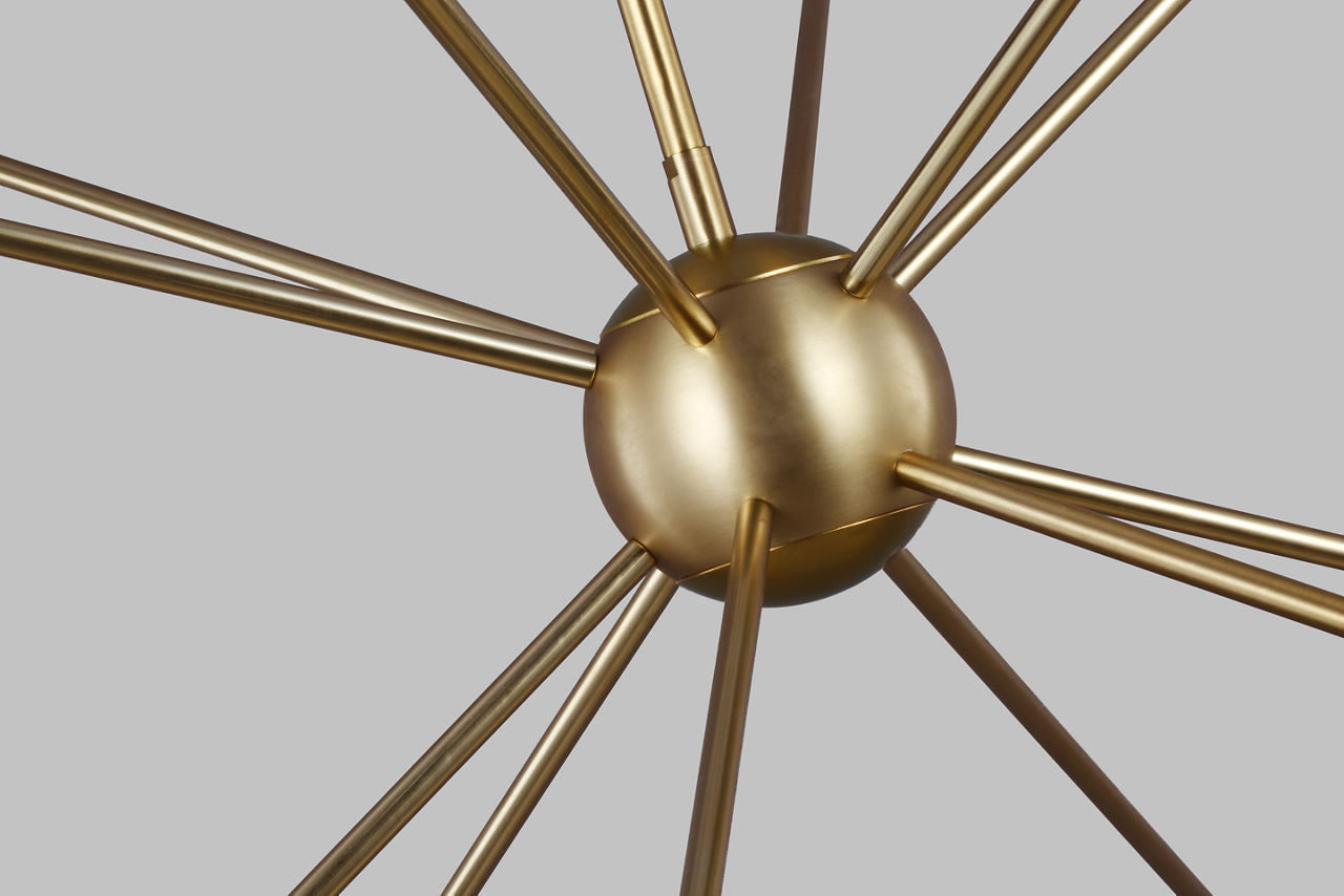 Jax Large Chandelier Burnished Brass