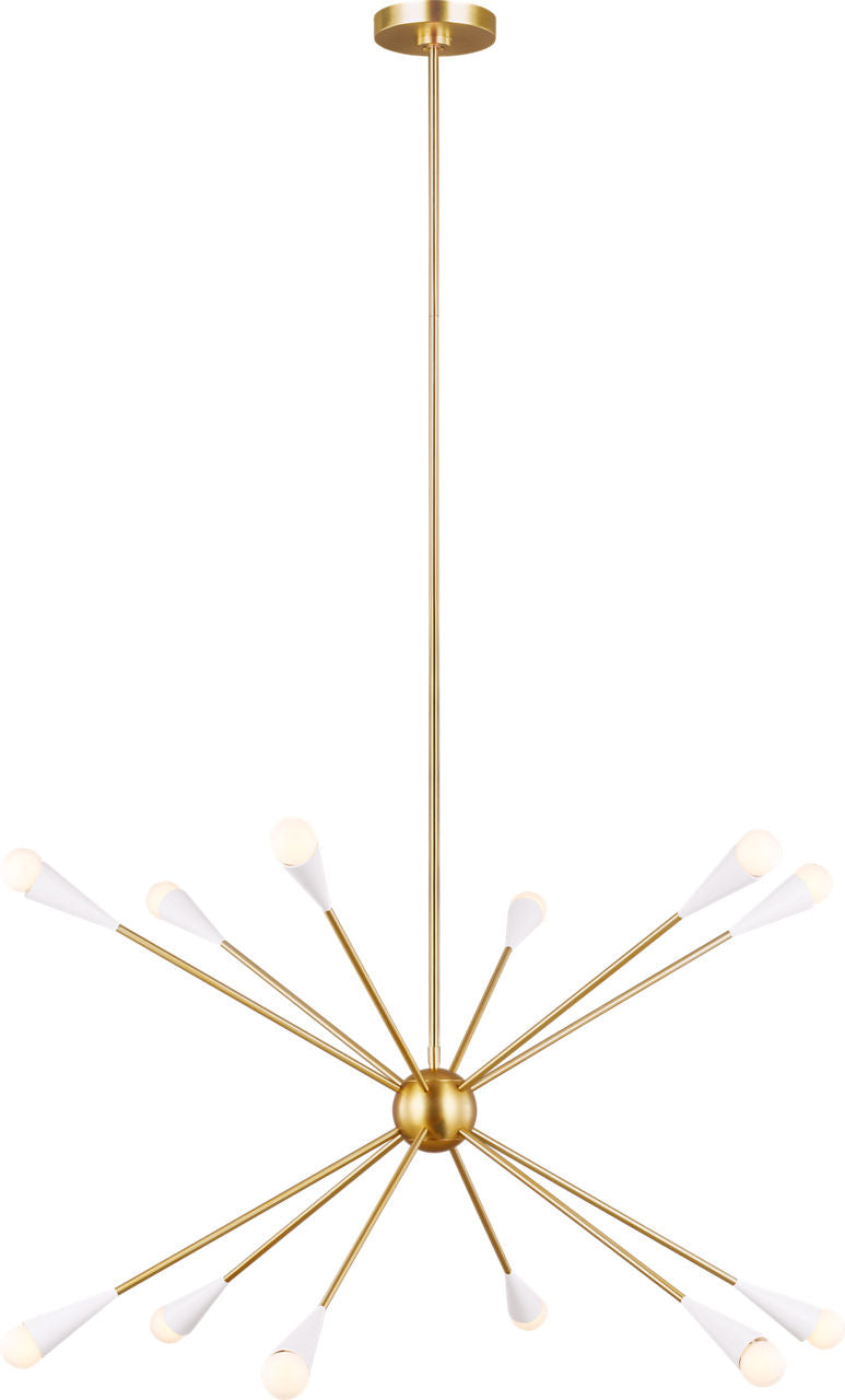 Jax Large Chandelier Burnished Brass