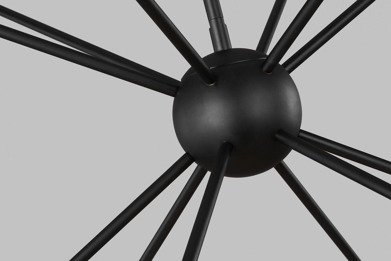 Jax Large Chandelier Midnight Black