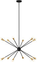 Jax Large Chandelier Midnight Black