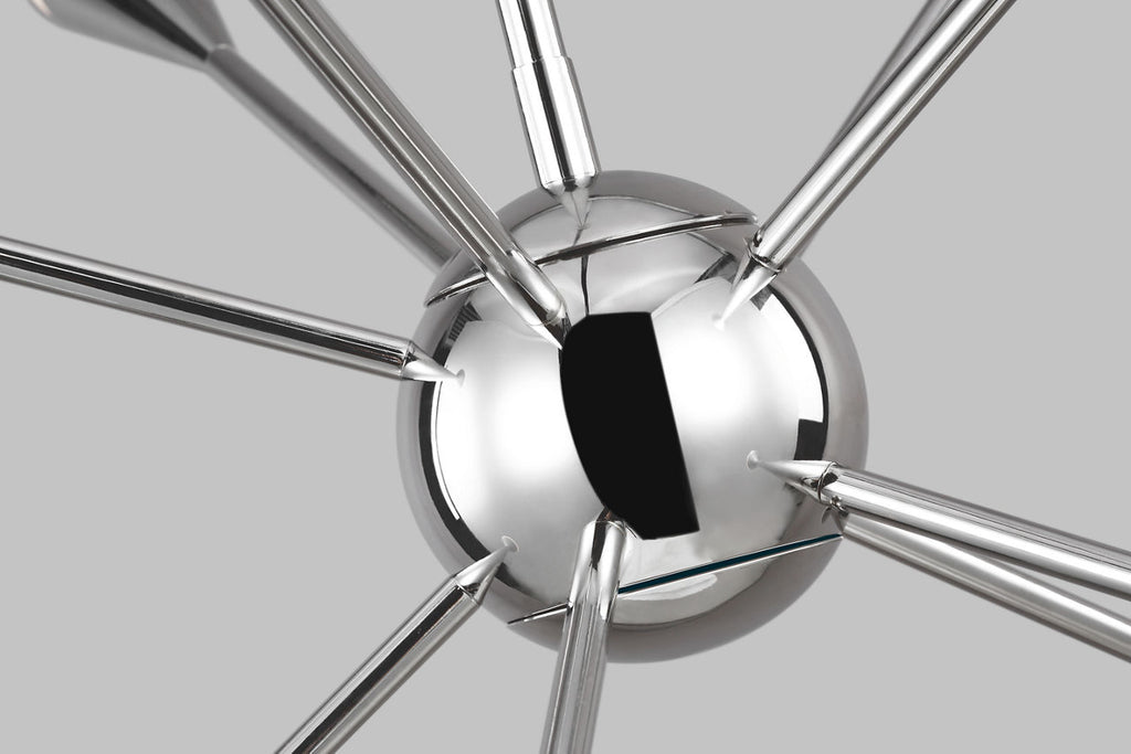 Jax Medium Chandelier Polished Nickel