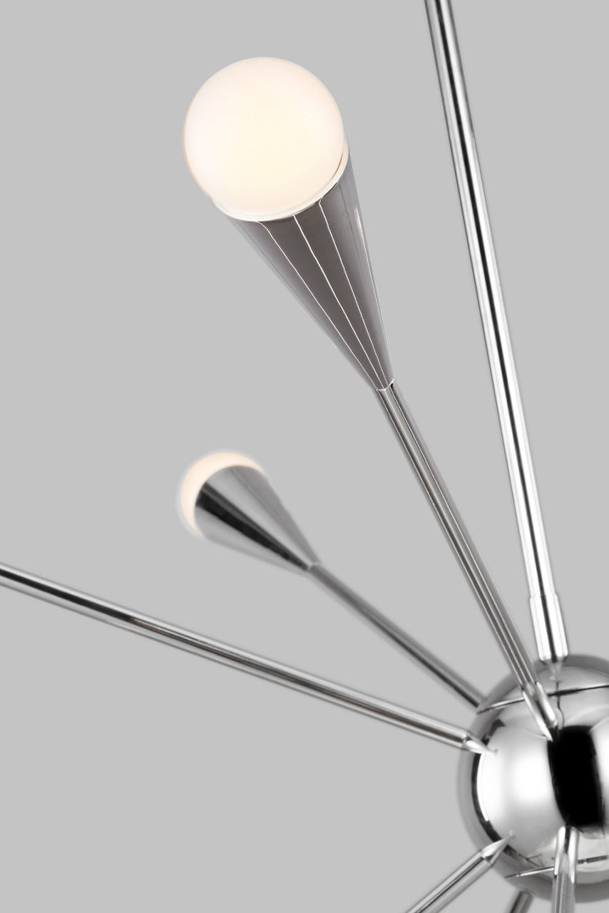 Jax Medium Chandelier Polished Nickel
