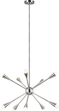 Jax Medium Chandelier Polished Nickel