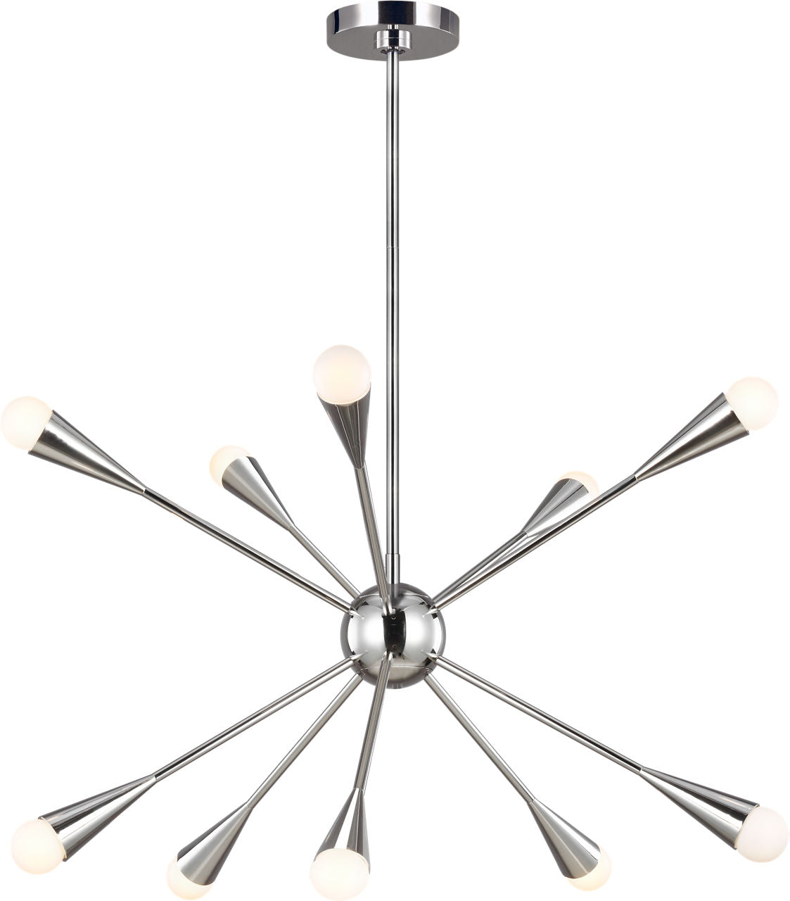 Jax Medium Chandelier Polished Nickel