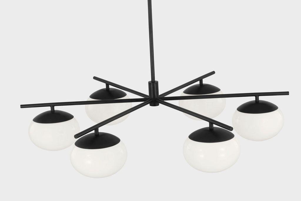 Lune Large Chandelier Aged Iron