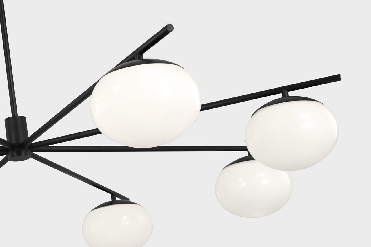 Lune Extra Large Chandelier Aged Iron