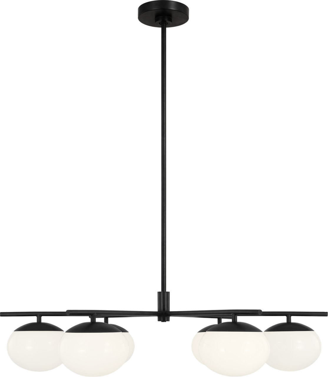 Lune Large Chandelier Aged Iron