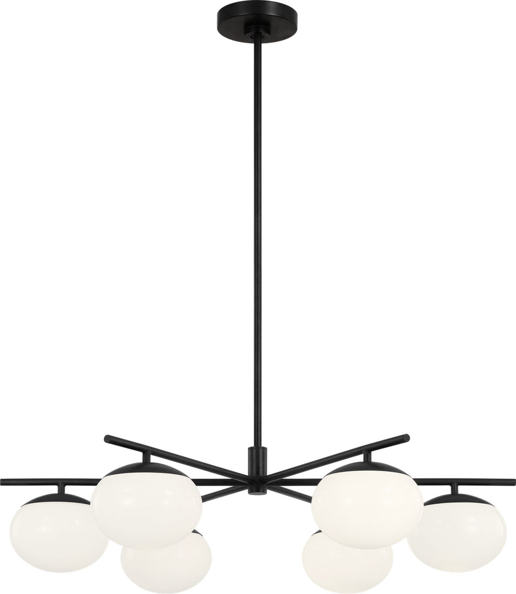 Lune Large Chandelier Aged Iron
