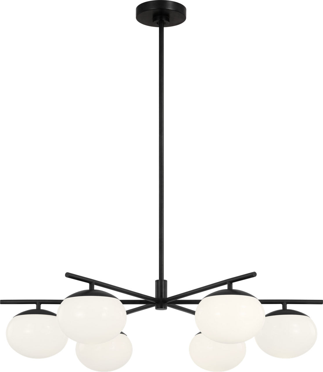 Lune Large Chandelier Aged Iron