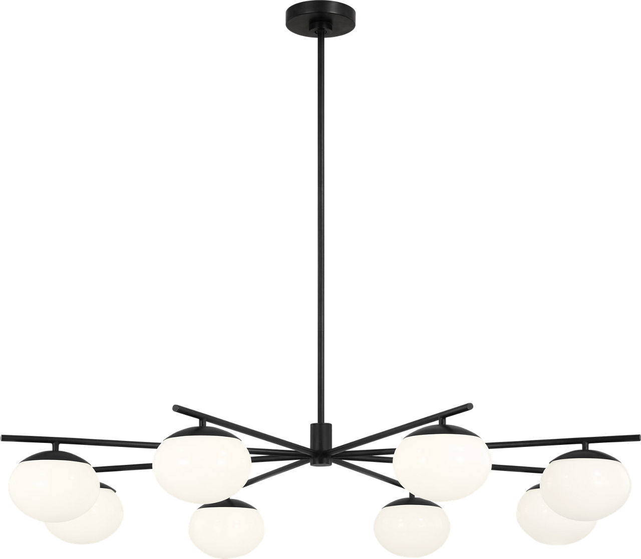 Lune Extra Large Chandelier Aged Iron