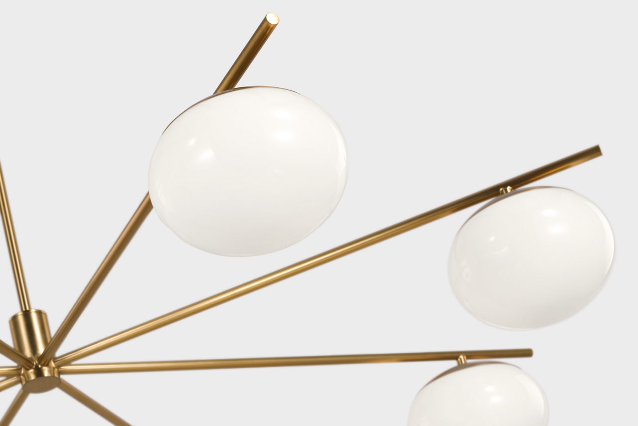 Lune Extra Large Chandelier Burnished Brass