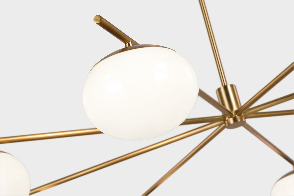 Lune Extra Large Chandelier Burnished Brass