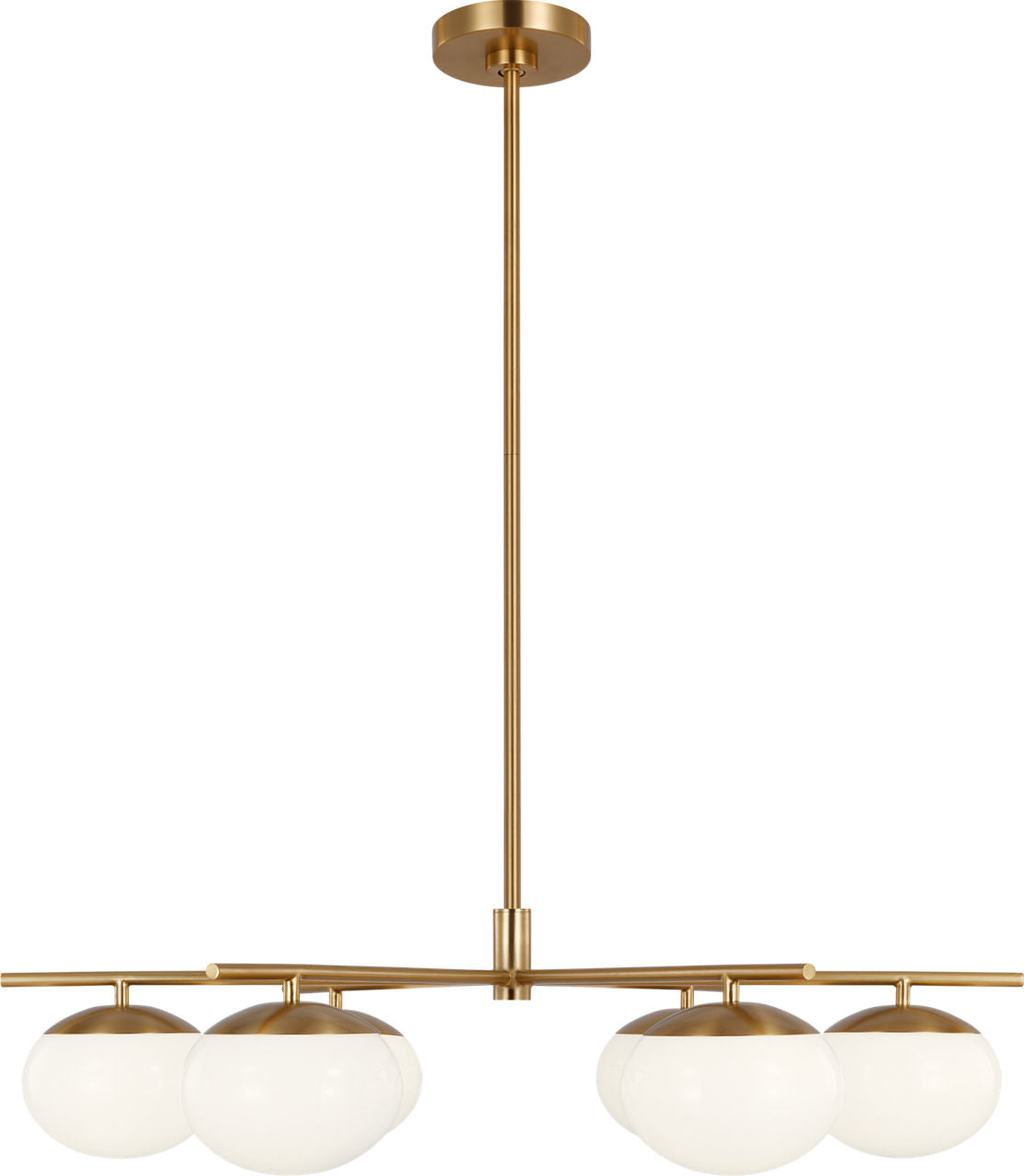 Lune Large Chandelier Burnished Brass