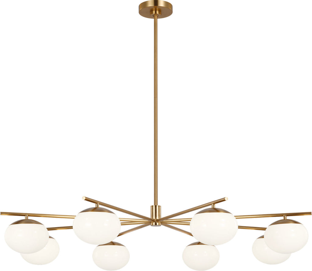 Lune Extra Large Chandelier Burnished Brass