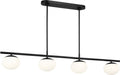 Lune Medium Linear Chandelier Aged Iron