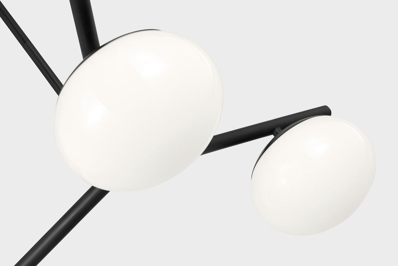 Lune Semi-Flush Mount Aged Iron