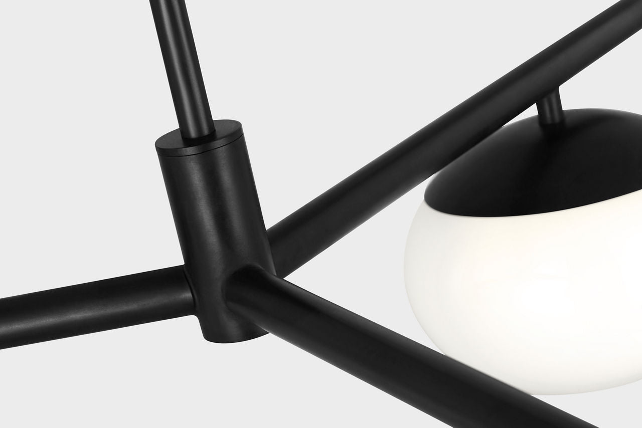 Lune Semi-Flush Mount Aged Iron