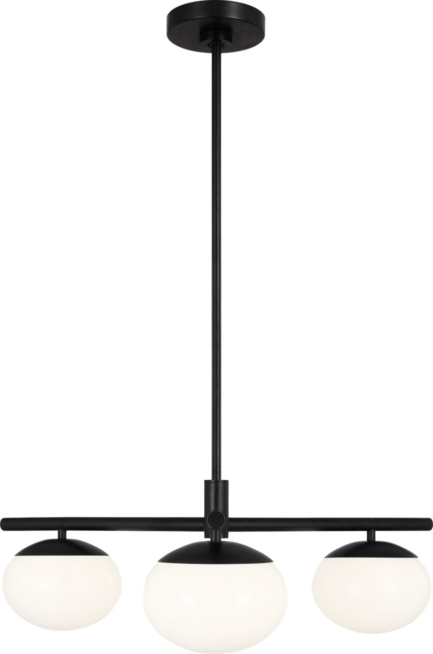 Lune Semi-Flush Mount Aged Iron
