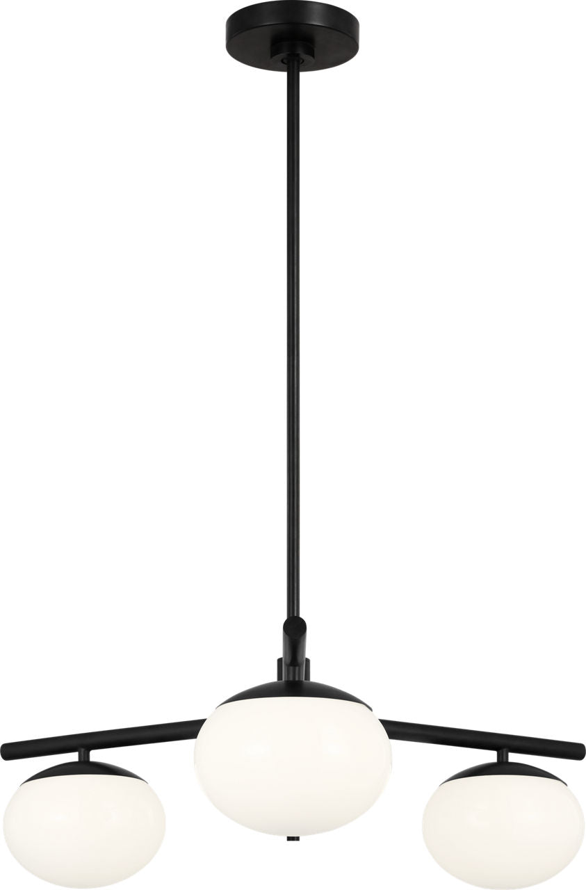 Lune Semi-Flush Mount Aged Iron
