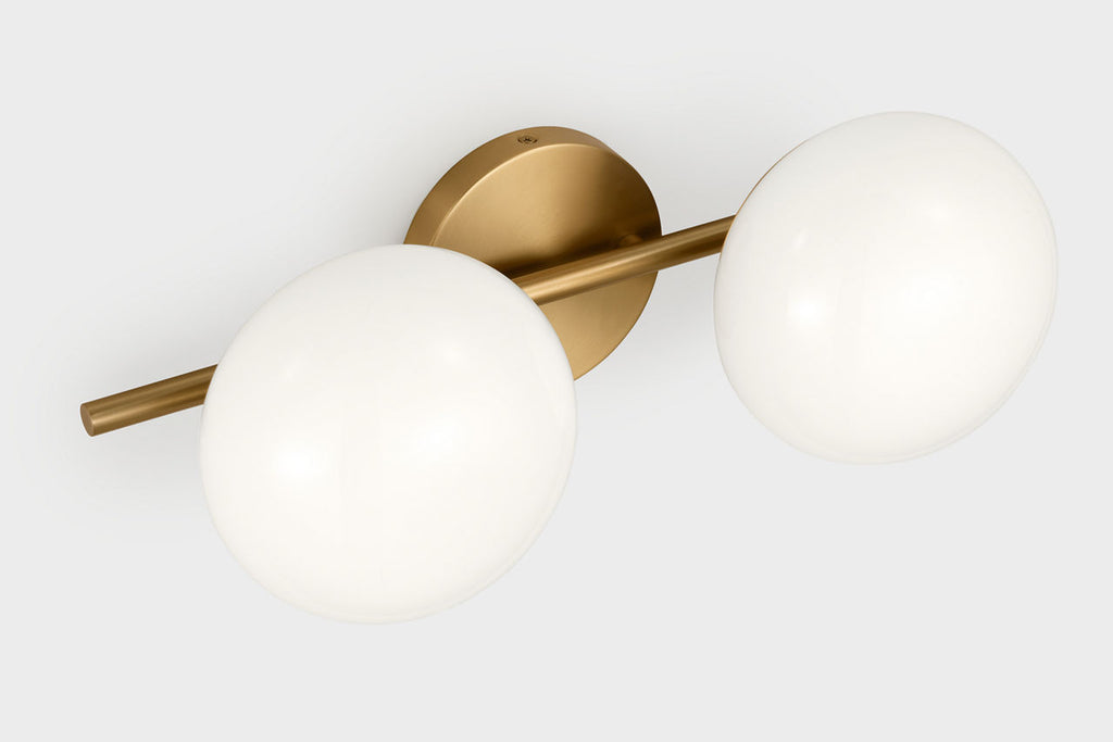Lune 2 - Light Vanity Burnished Brass