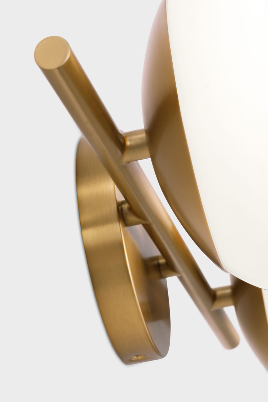 Lune 2 - Light Vanity Burnished Brass