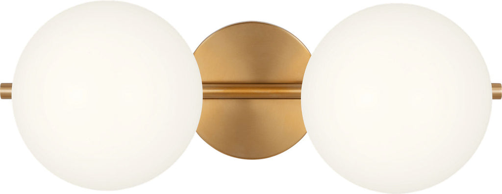 Lune 2 - Light Vanity Burnished Brass