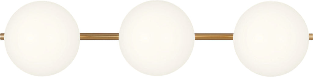 Lune 3 - Light Vanity Burnished Brass