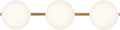 Lune 3 - Light Vanity Burnished Brass