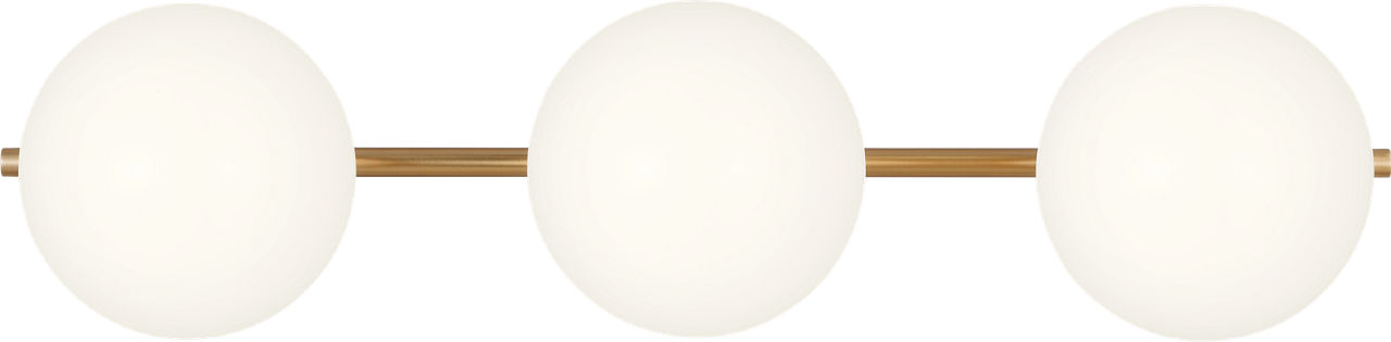 Lune 3 - Light Vanity Burnished Brass