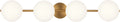 Lune 4 - Light Vanity Burnished Brass