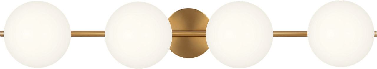 Lune 4 - Light Vanity Burnished Brass