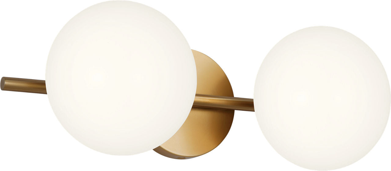 Lune 2 - Light Vanity Burnished Brass