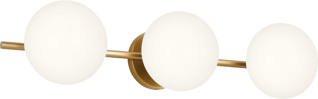 Lune 3 - Light Vanity Burnished Brass