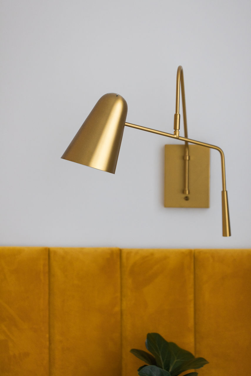 Simon Task Sconce Burnished Brass
